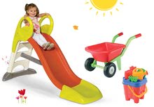 Scivoli set - Set scivolo Toboggan KS Smoby  lunghezza di 150 cm e carriola con set secchiello dai 24 mesi_10