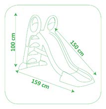 Hišice s toboganom - Komplet hišica Prijateljev Smoby s kuhinjo in zvoncem in tobogan Toboggan KS z dolžino 150 cm_9