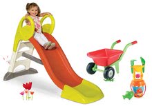 Šmykľavky sety - Set šmykľavka Toboggan KS Smoby dĺžka 150 cm a fúrik s vedro setom od 24 mes_8