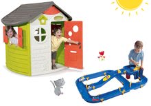 Case per bambini con piste acquatiche - Set casetta Jura Lodge Smoby con due porte e gioco d'acqua Waterplay Niagara dai 24 mesi_30