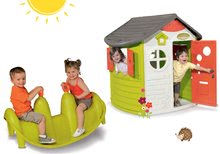 Domčeky s hojdačkou - Set domček Neo Jura Lodge Smoby s dvoma dverami a hojdačka Pes obojstranná od 24 mes_23