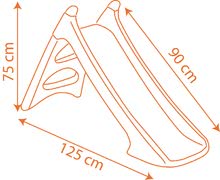 Csúszdák gyerekeknek  - Csúszda Repcsik Smoby XS Toboggan hossza 90 cm vízzel 24 hó-tól_1