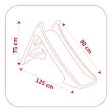 Šmykľavky pre deti  - Šmykľavka Toboggan XS Smoby s vodou 90 cm ružovo-zelená od 24 mes_1
