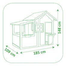 Domečky s houpačkou - Set domeček Zahradník Neo Floralie s kuchyňkou Smoby a houpačka na zem Kocour s kbelík setem_5