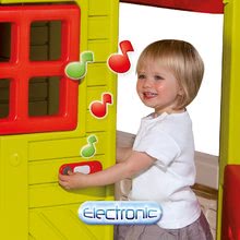 Domečky pro děti - Set domeček na pilířích Pilings House Smoby s 1,5 m skluzavkou a dárek elektronický zvonek od 24 měsíců_9