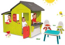 Domčeky s nábytkom - Set domček Záhradník Maison Neo Floralie Smoby a Piknik stolík s dvoma stoličkami KidChair_36