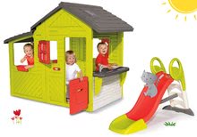 Case per bambini con scivolo - Set casetta Giardiniere Neo Floralie Smoby con cucina e scivolo Toboggan medio_13