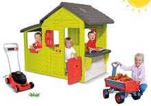 Căsuțe cu unelte - Set căsuţă Grădinar Neo Floralie Smoby cu bucătărie, maşină de tuns iarbă Black&Decker și cărucior pentru grădinari_21