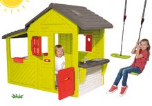 Case per bambini con altalena - Set casetta Giardiniere Neo Floralie Smoby con cucina e altalena da appendere Activity Swing_17
