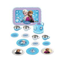 Accesorii și vase de bucătărie de jucărie - Set de ceai Frozen Smoby din plev cu 14 accesorii_3