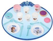 Accesorii și vase de bucătărie de jucărie - Cărucior de servit Frozen Smoby cu set de ceai și 18 accesorii_0