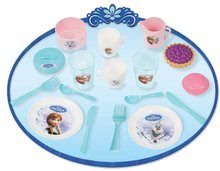 Accesorii și vase de bucătărie de jucărie - Set de ceai pe tavă Frozen Smoby cu prăjituri cu 18 accesorii_0