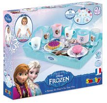 Játékkonyha kiegészítők és edények - Teáskészlet Frozen Smoby tálcán süteményekkel 18 kiegészítővel_2