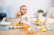 Spielküchensets - Set didaktische Spielküche für die Kleinsten Ptitoo Smoby mit Kaffeemaschine und Picknickkorb mit Lunchset_12