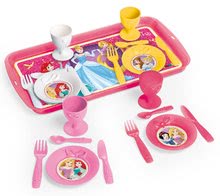 Accesorii și vase de bucătărie de jucărie - Tavă de servit Disney Prinţese Smoby cu set de ceai şi cu prăjituri 16 bucăţi_0