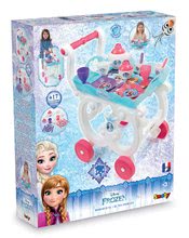 Accesorii și vase de bucătărie de jucărie - Cărucior pentru servit cu set de ceai Frozen Disney Smoby cu 17 accesorii acvamarin_0