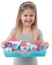 Accesorii și vase de bucătărie de jucărie - Tavă pentru servit Frozen Disney Smoby cu sclipici şi 17 accesorii acvamarin_0