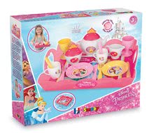 Accesorii și vase de bucătărie de jucărie - Tavă pentru servit cu set de ceai Prinţesele Disney Smoby roz cu sclipici cu 17 accesorii_3