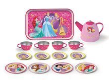 Riadíky a doplnky kuchynky - Čajová súprava z plechu Princezné Disney Smoby 14 dielov ružová_1