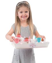 Riadíky a doplnky kuchynky - Servírovací vozík Princezné XL Tea Trolley Smoby so 17 doplnkami ružový_2