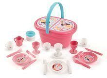Kozmetične mizice kompleti - Komplet otroške kozmetične mizice 2v1 Princeske Smoby in jedilni servis v košarici_2