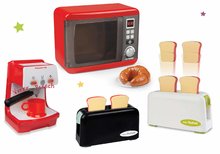 micro-ondes électronique Tefal Elec Micro Wave Smoby et une machine à café Rowenta avec 2 grille-pain