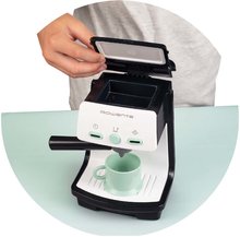 Spotrebiče do kuchynky - Espresso kávovar elektronický Rowenta Electronic Smoby so zvukom a svetlom a šálka na kávu šedo-olivový_3