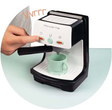 Spotrebiče do kuchynky - Espresso kávovar elektronický Rowenta Electronic Smoby so zvukom a svetlom a šálka na kávu šedo-olivový_1