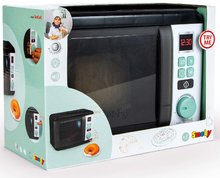 Spotřebiče do kuchyňky - Mikrovlnka se zvukem a světlem Tefal Electronic Microwave Smoby elektronická s croissantem a „cric-crac“ knoflíkem šedo-olivová_3