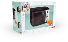 Spotrebiče do kuchynky - Mikrovlnka so zvukom a svetlom Tefal Electronic Microwave Smoby elektronická s “cric-crac“ gombíkom a doplnkami šedo-olivová_2