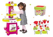 Kuhinje za djecu setovi - Set kuhinja Cooky Smoby s krilima i set za ručak u spremniku za sjedenje, od 18 mjeseci_8