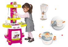 Kuchyňky pro děti sety - Set kuchyňka Cooky Smoby s křidélky, mixér a tlakový hrnec od 18 měsíců_7