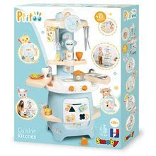 Egyszerű játékkonyhák - Készségfejlesztő konyhácska legkisebbeknek Ptitoo Smoby kockákkal és hangot kiadó órával 18 hó-tól_9