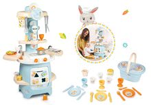 Girelli per bambini - Set girello e passeggino con freno Croc Baby Walker Minikiss 3in1 Smoby con cucina didattica e mattoncini_39