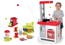 Spielküchensets - Guten Appetit Smoby Küchenset mit Sounds und Kaffeemaschine und Eiswagen mit Waffeleisen_26