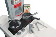 Kuchyňky pro děti sety - Set elektronická kuchyňka Bon Appetit Red&Green Smoby se zvuky a čajová souprava na tácku_1