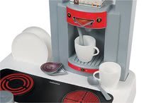 Kuchyňky pro děti sety - Set elektronická kuchyňka Bon Appetit Red&Green Smoby se zvuky a čajová souprava na tácku_1