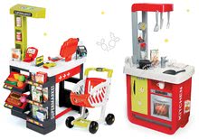 Kuhinje za djecu setovi - Set kuhinja Cherry Special Smoby sa zvukovima i trgovina Supermarket s vagom i blagajnom_22