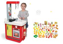 Kuchynky pre deti sety - Set elektronická kuchynka Bon Appetit Red&Green Smoby so zvukmi a sada potravín 100 kusov_10