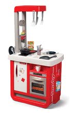 Elektronikus játékkonyhák - Játékkonyha elektronikus Bon Appetit Smoby piros hanggal hűtővel kávéfőzővel és 23 kiegészítővel_3