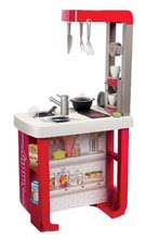 Bucătării electronice de jucărie - Bucătărie electronică Bon Appetit Smoby roșie cu sunete frigider aparat de cafea și 23 accesorii_2