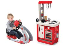 Bucătărie pentru copii seturi - Set bucătărie electronică de jucărie Bon Appetit cu aparat de cafea Smoby și simulator V8 Driver cu sunet și lumină_14
