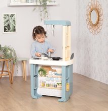 Elektronische Spielküchen - Spielküche mit Sound Bon Appetit Kitchen Grey Smoby mit Backofen und Kühlschrank mit 23 Zubehörteilen_2