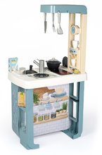 Elektronische Spielküchen - Spielküche mit Sound Bon Appetit Kitchen Grey Smoby mit Backofen und Kühlschrank mit 23 Zubehörteilen_2