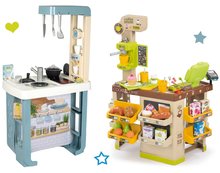 Cucine per bambini set - Set cucina con suono Bon Appetit Kitchen Grey Smoby e una caffeteria con macchina da caffè Smoby_38
