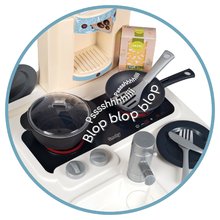 Bucătării electronice de jucărie - Bucătărie electronică Bon Appetit Kitchen Smoby cu aparat de cafea si frigider cu cuptor 23 accesorii 96 cm inaltime/ blat 49 cm_2