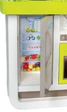 Bucătării electronice de jucărie - Bucătărie electronică Cherry Smoby verde-gri cu sunete de bucătărie cu alimente magice 25 accesorii_3