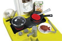 Bucătării electronice de jucărie - Bucătărie electronică Cherry Smoby verde-gri cu sunete de bucătărie cu alimente magice 25 accesorii_0