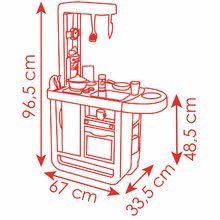 Játékkonyha szettek - Szett játékkonyha elektronikus Cherry Smoby hanggal és szerelőműhely Verdák 3 forgatható munkalappal_12