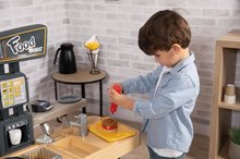 Bucătării electronice de jucărie - Restaurant cu bucătărie Food Corner Smoby cu două fețe cu terminal și distribuitor de băuturi 29 de accesorii_14